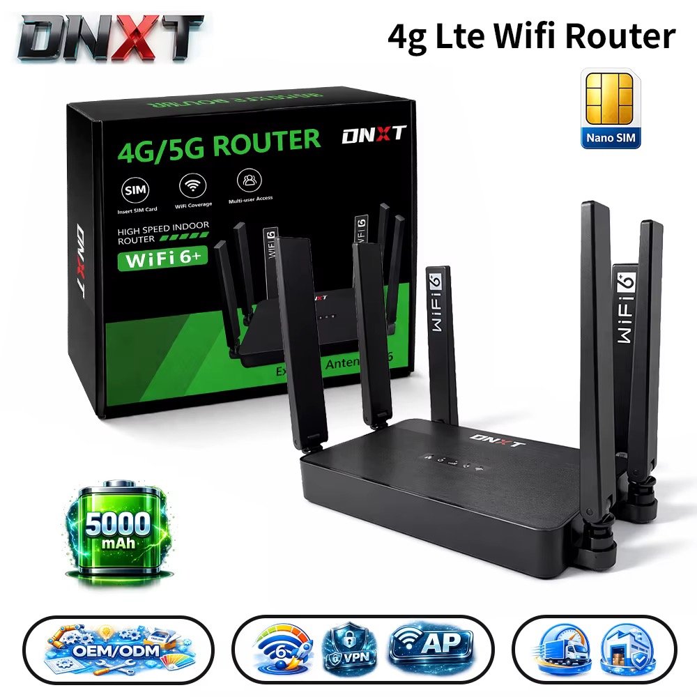4G Wi-Fi როუტერი SIM ბარათით