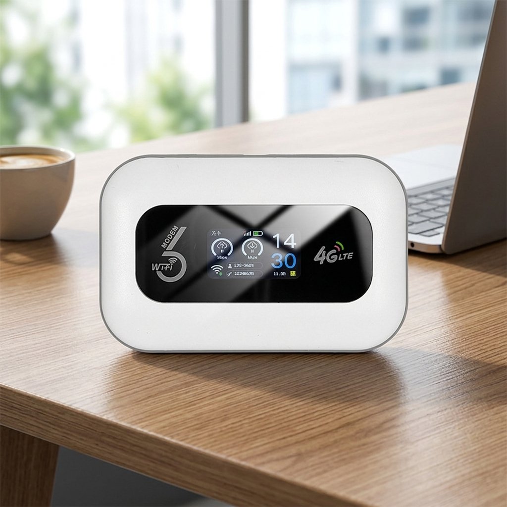 MiFi 4G LTE WiFi6 როუტერი SIM ბარათით – 3000mAh ბატარეა, პორტატული WiFi