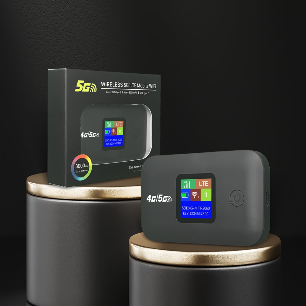 WiFi 4G როუტერი მოდემი SIM ბარათის სლოტით 300 Mbps 2.4 GHz