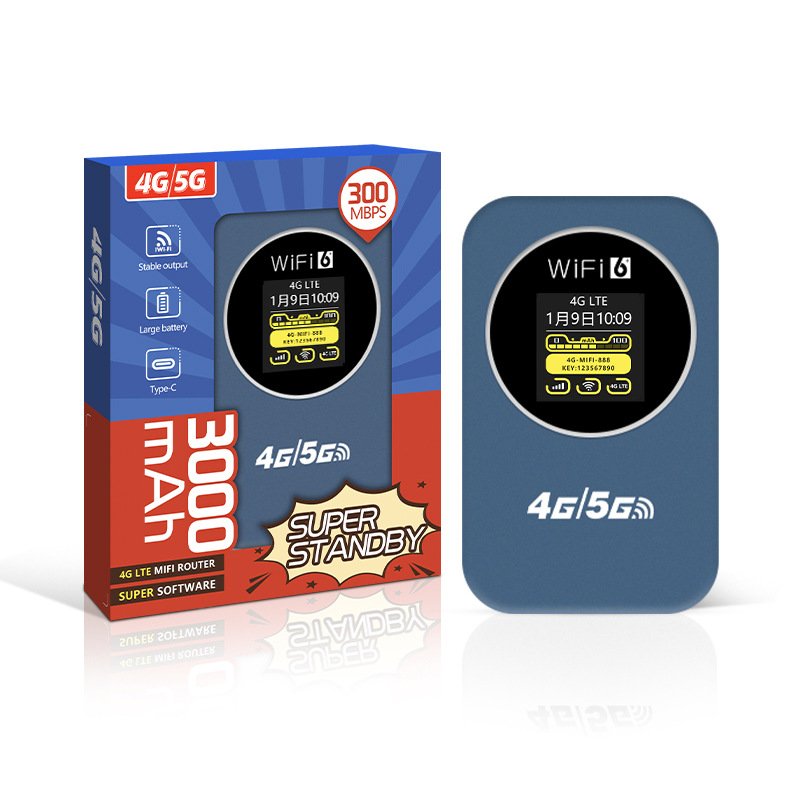 ჯიბის ზომის უსადენო WiFi გაზიარების როუტერი 2.4G ევრაზიული  SIM ბარათის სლოტი 4G LTE როუტერი მინი მობილური WiFi
